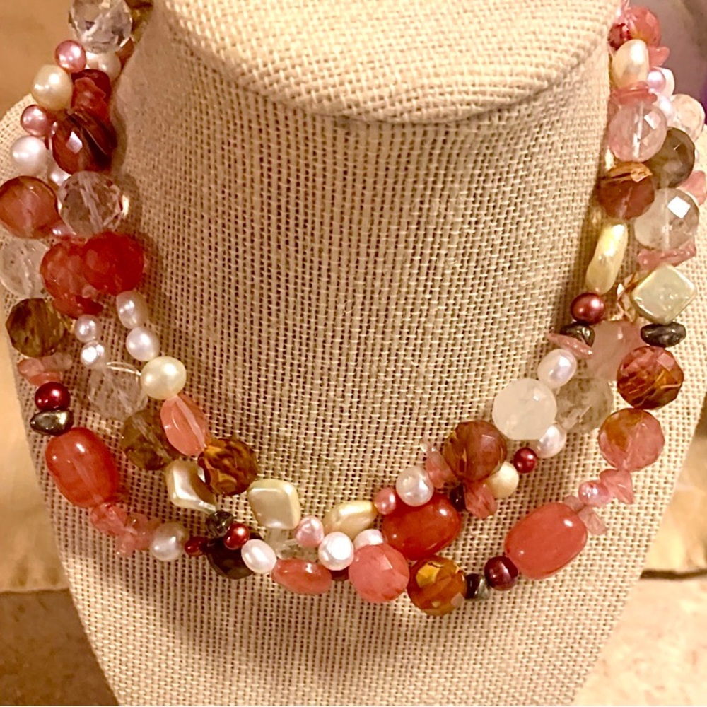 Mixed spring color necklace - Picture 1 of 7